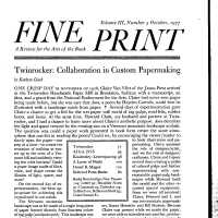 Fine print; Vol 3 No 4. October 1977