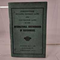 Constitution, By-Laws, General Laws, and Convention Laws of the International Brotherhood of Bookbinders