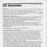 DB Newsletter; No. 23 November 1978