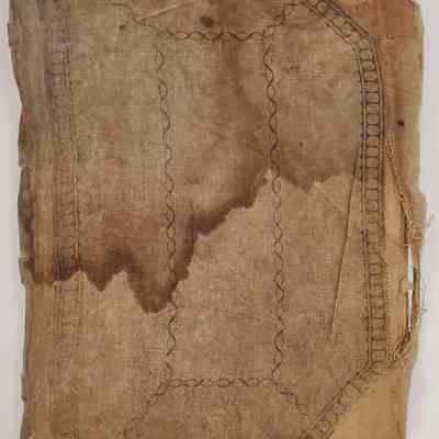 John Daybook 1901-1924: cover, showing extreme wear