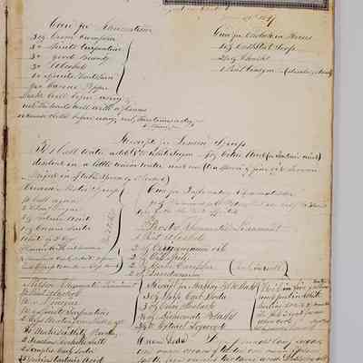Worrall Daybook 1846-1852: another image of the inside cover, without letter