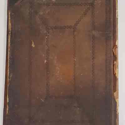 Worrall Daybook 1846-1852: back cover, shows some wear