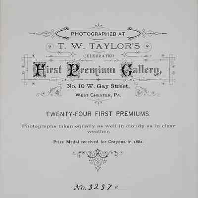 Jane Taylor Garrett: back of photograph