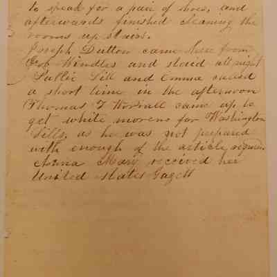 Abigail Worrall, journal entries (1860, 1871)