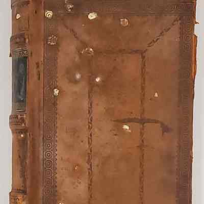 Cover of Daybook 1852-1862 (contains mold): cover