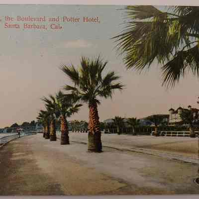 14b. Santa Barbara, CA Postcard from "H" [Helen?] (1/2): July 21 1909