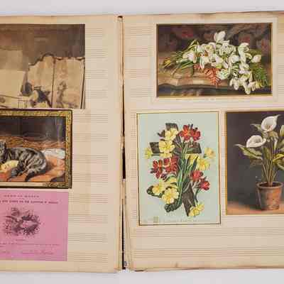Lillian M. Hoopes scrapbook 1882-1898: page 23; ephemera