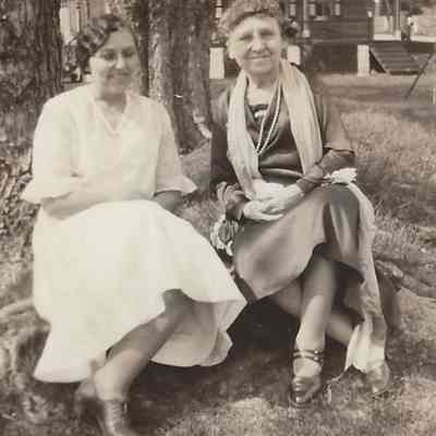 Local Families Photograph Collection/Ada Gilbert and Anna Cox; May 3, 1931