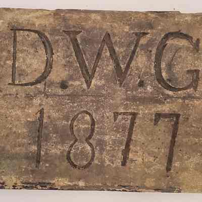 Daniel W. Green, Blacksmith Collection 1864-1887/Date Stone 1877