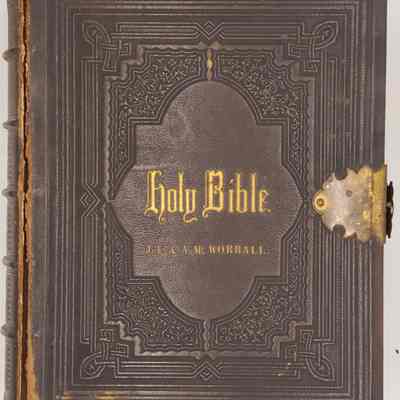 Worrall and John Family Records/The Worrall Family Bible: The Comprehensive Bible 1863; Lippincott: Philadelphia (JE and AM Worrall)