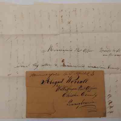 4. Letter from Peter Worrall 2 (2/2): April 21 1856[?] Letter from Abigail Worrall's son Peter Worrall (b. 1833) "again" writing from Minnesota, describing his health, work, and life in Minneapolis; Sent from Minneapolis, MN.