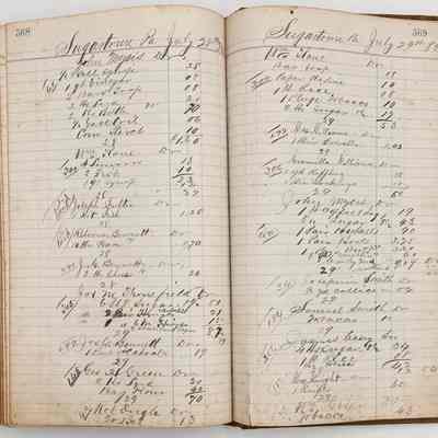 Daybook 1880-1882: Entries July 28-29, 1882