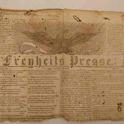 Misc. Papers: German Newspaper