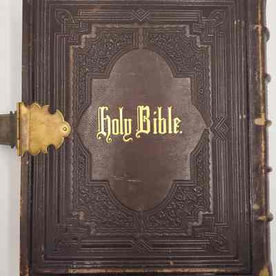 The Worrall Family Bible: Back cover