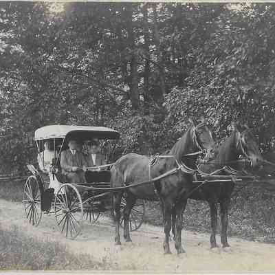 Local Families Photograph Collection/Elwood and Amy Ida Glisson, DeEtta Hall and Addie Beatty, taken in Crawford County, PA
