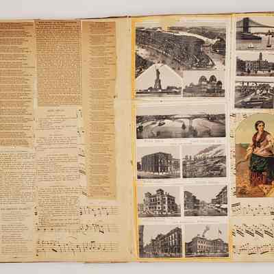 Lillian M. Hoopes scrapbook 1882-1898: page 8; clippings, New York City
