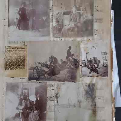 Lillian M. Hoopes scrapbook 1882-1898: page 4b; Hoopes family photographs