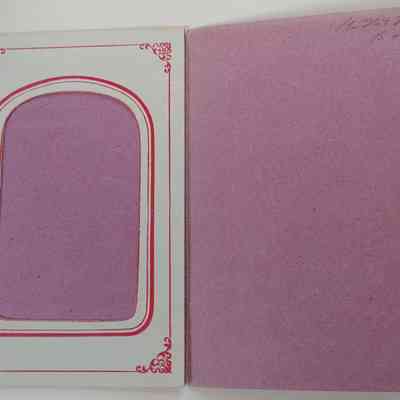 William Williams Sr. (tin-type): paper sleeve (inside)