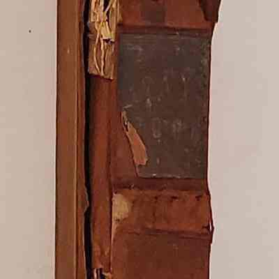 Daybook 1864-1868: spine of daybook, showing wear