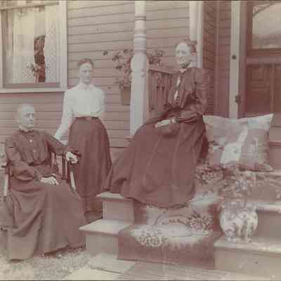 Local Families Photograph Collection/Rosanna Hall labeled “Aunt Rosie and her two sisters” and Rosanna Hall and Addie Beatty