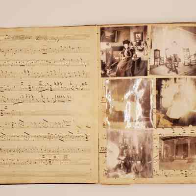 Lillian M. Hoopes scrapbook 1882-1898: page 5a; Hoopes family photographs