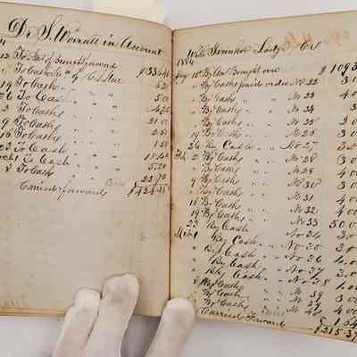 Treasurer Book, Ivanhoe Lodge I.O.O.F. 432 (1851-1887): Entries for 1884; Sharpless Worrall, Treasurer
