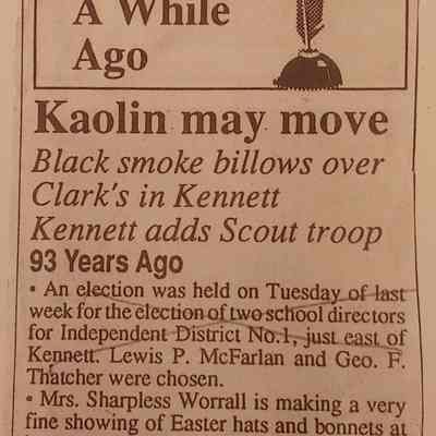 9. Copy of Newspaper Clipping Mentioning Abigail Worrall "93 years ago"