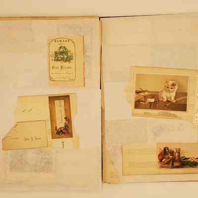 Lillian M. Hoopes scrapbook 1882-1898: page 26a; ephemera