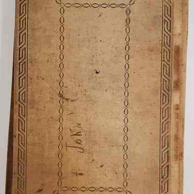 Daybook 1880-1882: back cover of daybook