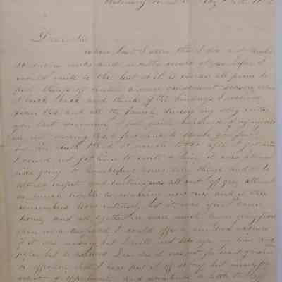 Abigail Worrall, correspondence (1852-1874)