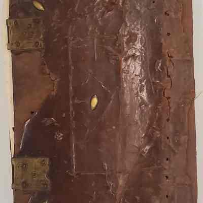 The Garrett Family Bible; The King James Holy Bible, circa 1642: back cover