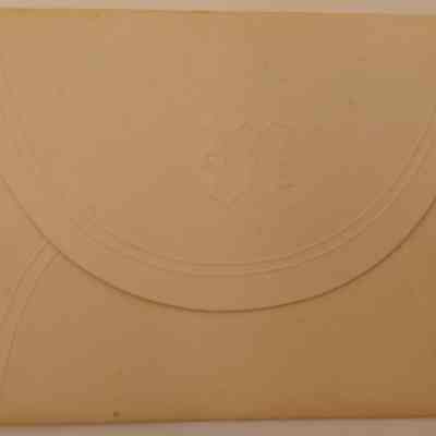 7. Hillery John and Hanna S. Worrall Wedding Invitation (2/2): Invitation for John and Hanna S. Worrall Wedding on Dec 31, 1874. Hanna S. Worrall was Sharpless and Abigail Worrall's daughter. Hillery John succeeded Sharpless Worrall at the general store upon his retirement.