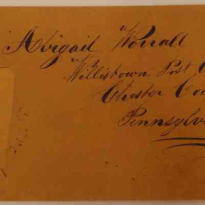 3. Letter from Peter Worrall 1 (3/3): Feb. 19 1855 Letter from Abigail Worrall's son Peter Worrall (b. 1833) describing his celebration of the [Indiana?] Legislature's passage of a law and his intentions to start for Iowa or Nebraska in April. Josephus[?] C. Worrall is mentioned; Sent from Indianapolis, IN.