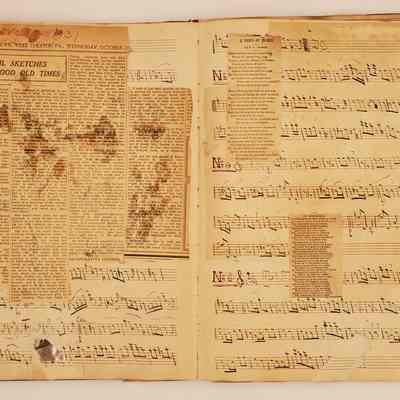 Lillian M. Hoopes scrapbook 1882-1898: page 20; clippings