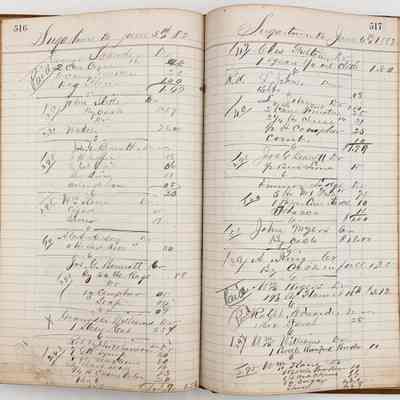 Daybook 1880-1882: Entries June 5-6, 1882