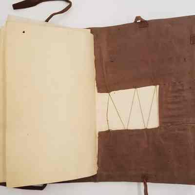 Amy Hall Williams Hair Album 1834-1844: Inside back cover