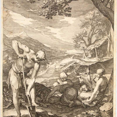 Adam and Eve Working