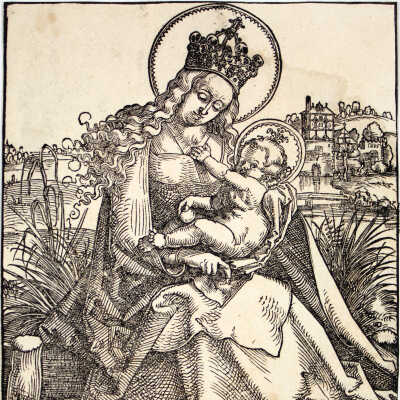 The Virgin on the Grassy Bank