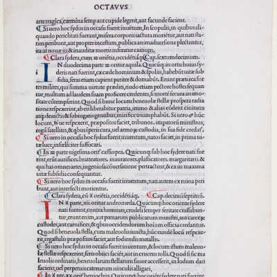 Leaf from Scriptores astronomici Veteres