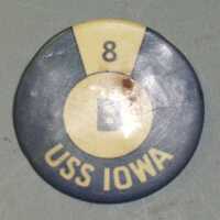 USS Iowa Watch / Division Button - Watch 8
