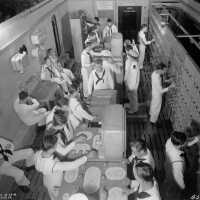 Iowa Class BB-61 through BB-66 builders mock-up of battery plot room - October 22, 1940 - F1111C42