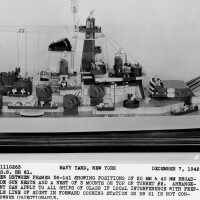 USS Iowa, (lead ship of the Iowa class battleships), concept model - December 7, 1942 - F1111C263