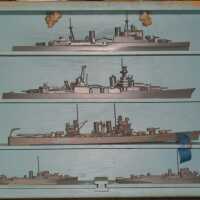 Set of WW II Ship Ident Models - CVEs, CAs, CL, DDs, DE, FF