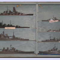Set of WW II Ship Ident Models - BBs, CB, CA, CLs, CV, DD