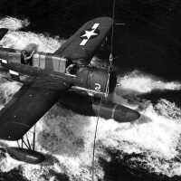 This Kingfisher will be craned back on board after hooking a trailing sled in the ship