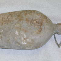US Marine Corps Canteen Recovered from Saipan. Welded aluminum.