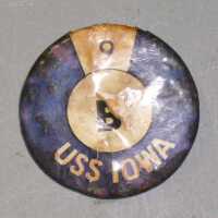 USS Iowa Watch / Division Button - Watch 9