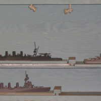 Set of WW II Ship Ident Models - IJN CLs USN DDs