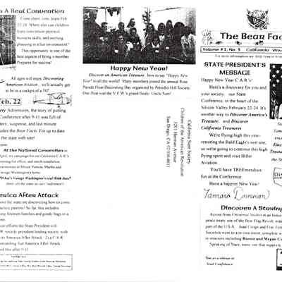 The Bear Facts Newsletter, Winter 2001-02
