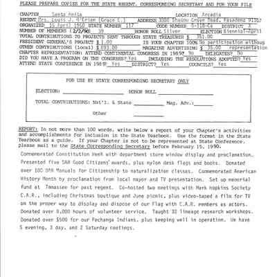 CSSDAR Oral Report 1989-1990